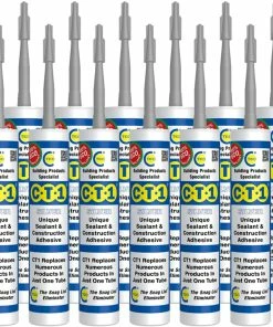 Flash Sale 🛒 CT1 Sealant & Construction Adhesive Silver 290ml 12 Tubes 🤩