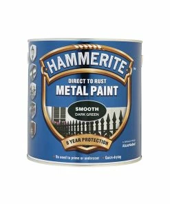 Hot Sale 👍 Hammerite HMMSFDG25L Direct To Rust Smooth Finish Metal Paint Dark Green 2.5 Litre 😀