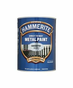 Cheapest 🧨 Hammerite HMMSFS5L Direct To Rust Smooth Finish Metal Paint Silver 5 Litre ❤️