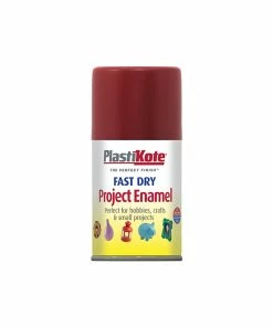 Outlet 😍 PlastiKote PKT134S Fast Dry Enamel Aerosol Metallic Red 100ml 🎉