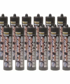 Budget 😀 Everbuild PLUMBGCL Plumbers Gold Clear 290ml 12 Tubes 🥰