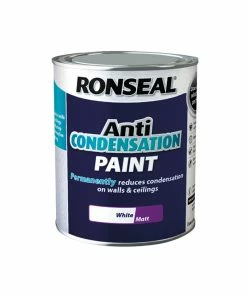 Hot Sale 🛒 Ronseal RSLACPWM25L Anti Condensation Paint White Matt 2.5 Litre 🤩