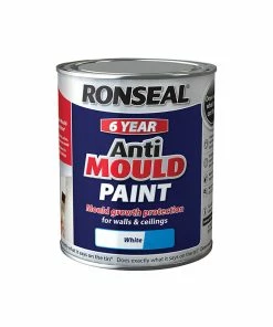 Hot Sale 🎁 Ronseal RSLAMPWM25L 6 Year Anti Mould Paint White Matt 2.5 Litre ⌛