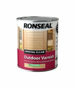 Discount ✔️ Ronseal RSLCCODVM25L Crystal Clear Outdoor Varnish Matt 2.5 Litre ⌛