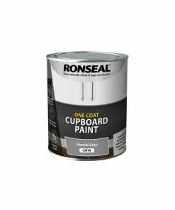 Coupon 👏 Ronseal RSLOCCGGS750 One 🧥 Coat Cupboard Paint Granite Grey Satin 750ml 😉