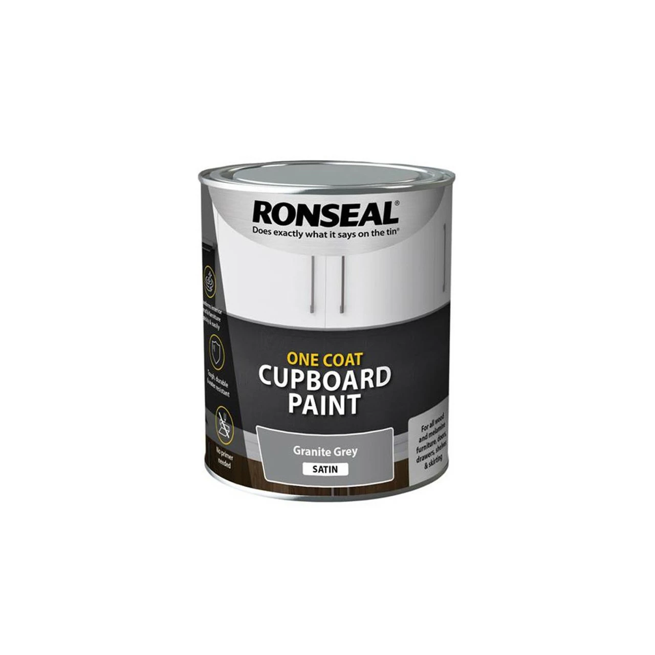 Coupon ๐ Ronseal RSLOCCGGS750 One ๐งฅ Coat Cupboard Paint Granite Grey Satin 750ml ๐ 3 Coupon ๐ Ronseal RSLOCCGGS750 One ๐งฅ Coat Cupboard Paint Granite Grey Satin 750ml ๐