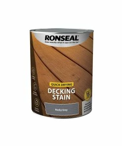 Wholesale 😉 Ronseal RSLQDDSRG5L Quick Drying Decking Stain Rocky Grey 5 Litre 😉