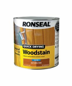 Best reviews of ❤️ Ronseal RSLQDWSNO25L Quick Drying Woodstain Satin Natural Oak 2.5 Litre 😉