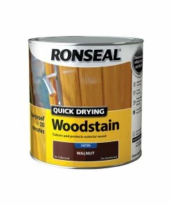 Coupon 🔔 Ronseal RSLQDWSDO25L Quick Drying Woodstain Satin Dark Oak 2.5 Litre 🎁