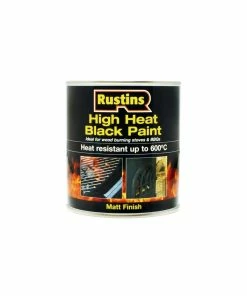 Outlet 😍 Rustins RUSH600BP250 High Heat Paint 600C Black 250ml 😍