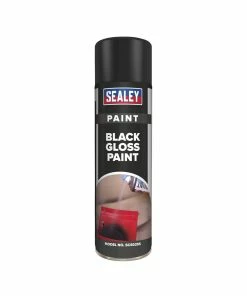Brand new 👍 Sealey SCS025S Black Gloss Paint 500ml 🛒