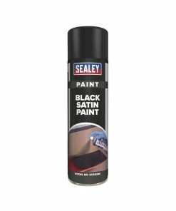 Hot Sale 😉 Sealey SCS028S Black Satin Paint 500ml 😍