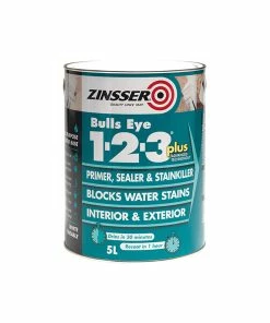 Budget 🌟 Zinsser ZINBE123P25L Bulls Eye 1-2-3 Plus Primer Sealer & Stain Killer White 2.5 Litre 😀